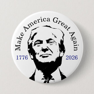 Bóton Redondo 7.62cm Celebre a América 250 e o Presidente Trump #15