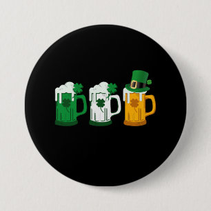 Bóton Redondo 7.62cm Cerveja Irlandesa Bandeira da Irlanda Dia de São P