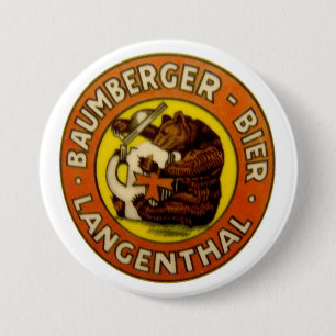 Bóton Redondo 7.62cm Cervejaria Baumberger Langenthal Button