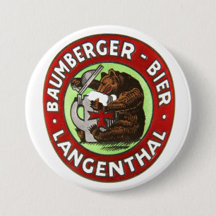 Bóton Redondo 7.62cm Cervejaria Baumberger Langenthal Button