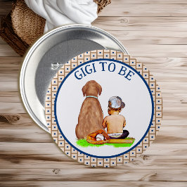 Bóton Redondo 7.62cm Chá de fraldas de beisebol para bebê e cão Gigi pa