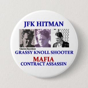 Bóton Redondo 7.62cm Charels Harrelson: Hitman de JFK
