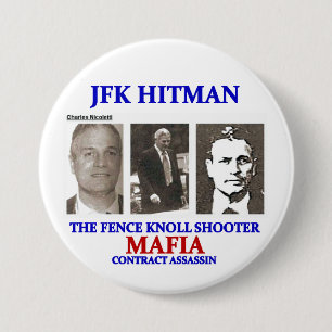 Bóton Redondo 7.62cm Charles Nicoletti: JFK Hitman