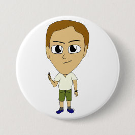 Bóton Redondo 7.62cm chibi