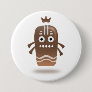 Bóton Redondo 7.62cm ChocoChobo-Botão