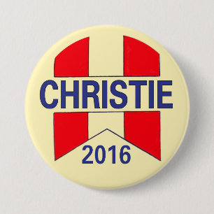Bóton Redondo 7.62cm Chris Christie 2016