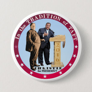 Bóton Redondo 7.62cm Christie para o presidente 2016