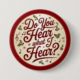 Bóton Redondo 7.62cm Christmas Question Button