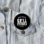 Bóton Redondo 7.62cm CHURRASCO Grill Mestre Personalizado Melhor Pai Pa<br><div class="desc">Engraçado CHURRASCO Grill Mestre Personalizado Barbecue Melhor</div>