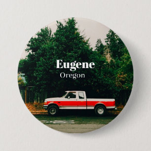 Bóton Redondo 7.62cm Cidade universitária de Eugene - Oregon