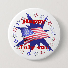 Bóton Redondo 7.62cm Círculo do Dia da Independência