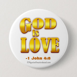 Bóton Redondo 7.62cm Citações religiosas