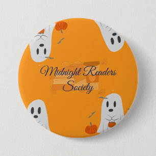 Bóton Redondo 7.62cm Clube do Livro de Halloween Personalizado