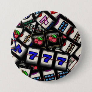 Bóton Redondo 7.62cm Colagem de carretéis de slot machine