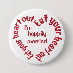 Bóton Redondo 7.62cm COMA OS botões personalizados HEART OUT