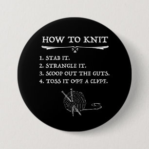 Bóton Redondo 7.62cm Como Knit Estilo De Halloween