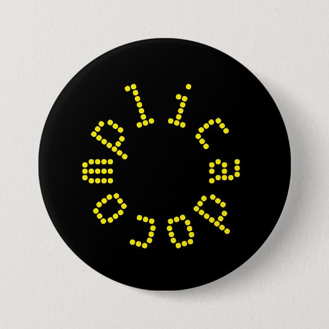 Bóton Redondo 7.62cm complicado (Frente)