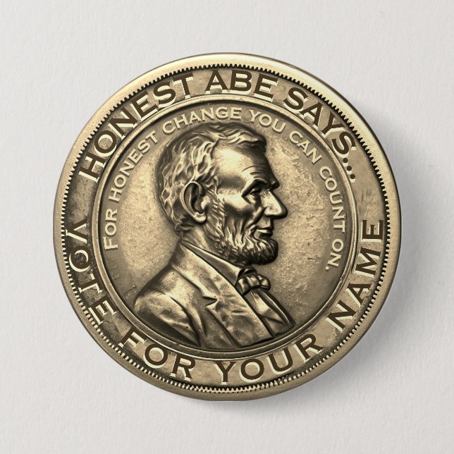 Bóton Redondo 7.62cm Compreensão de Modelo da campanha (Frente)