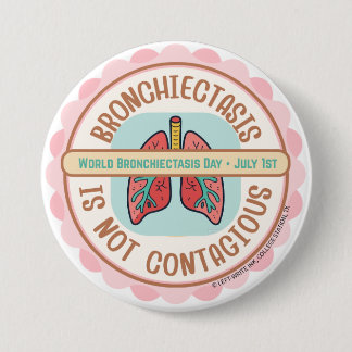 BÓTON REDONDO 7.62CM CONSCIENTIZAÇÃO DA BRONQUIECTASIA