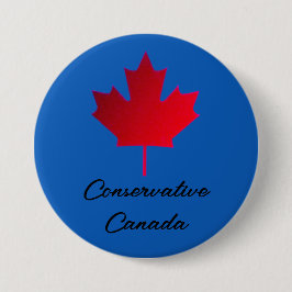Bóton Redondo 7.62cm Conservative Canada. Elections Canada.