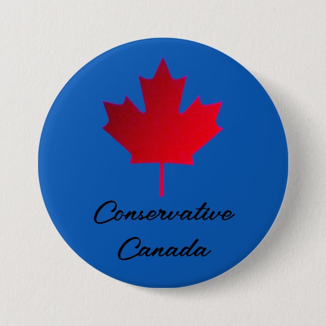 Bóton Redondo 7.62cm Conservative Canada. Elections Canada.   (Frente)