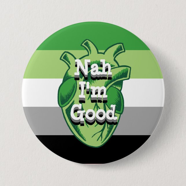 Bóton Redondo 7.62cm Coração Antiromântico Personalizado (Frente)