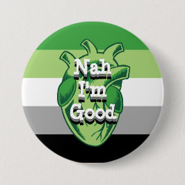 Bóton Redondo 7.62cm Coração Antiromântico Personalizado