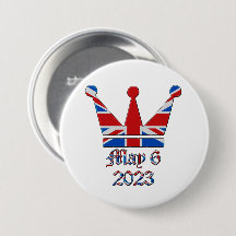 Coroa com Union Jack King Charles Coronation