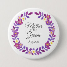 Coroa Floral Roxa / Violeta Mãe do Noivo