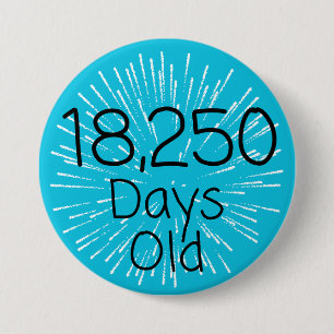 Bóton Redondo 7.62cm crachá de 50 anos 50 anos 50 anos