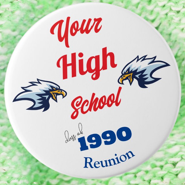 Bóton Redondo 7.62cm Create Your Own Personalized Class Reunion Button (Criador carregado)
