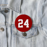 Crimson e White Atleta Jersey Number
