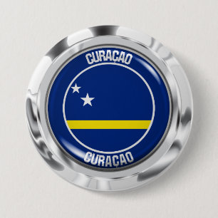 Bóton Redondo 7.62cm Curaçao Round Emblem