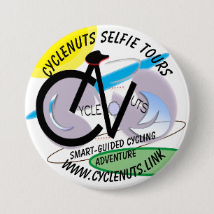 Bóton Redondo 7.62cm CycleNuts Selfie Tours - Adventure guiada por Smar