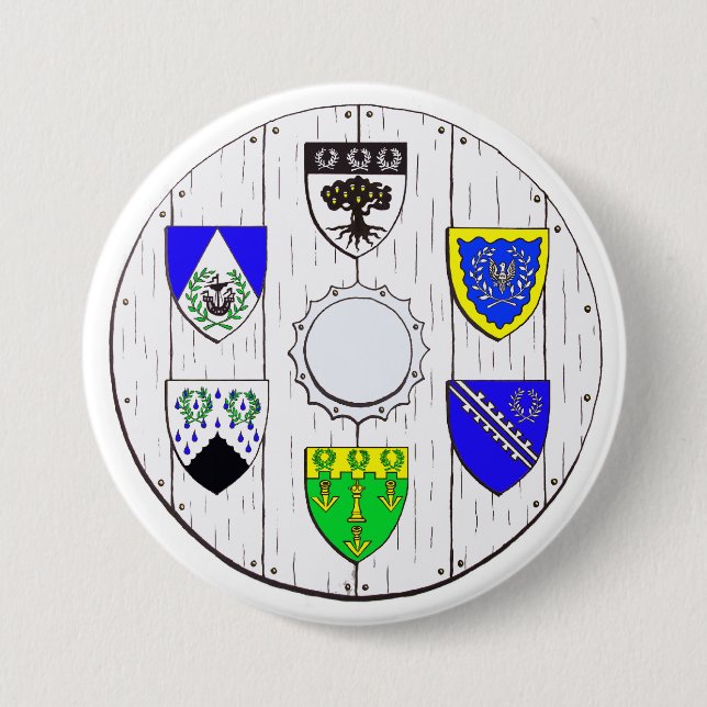 Bóton Redondo 7.62cm Darkwood e botão dos cantões (Frente)