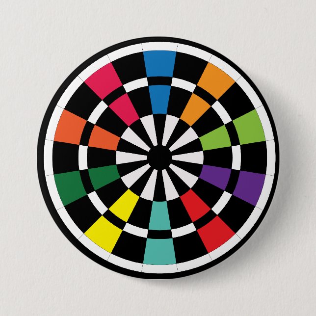 Bóton Redondo 7.62cm Dartboard Mod (Frente)