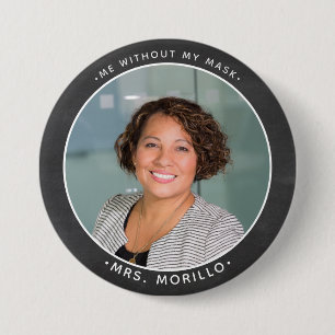 Bóton Redondo 7.62cm De volta à Foto do Professor de Escola, eu sem a 