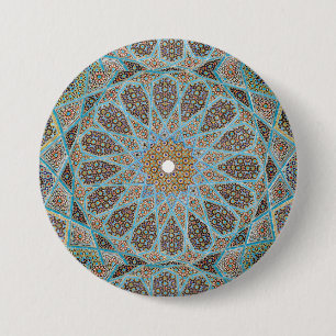 Bóton Redondo 7.62cm Decoração Árabe Persa Oriental Turca Arabesco