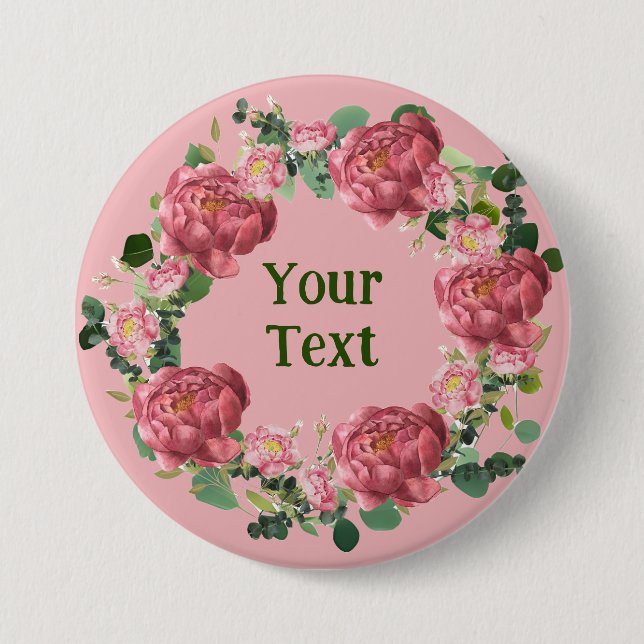 Bóton Redondo 7.62cm Delicar o Crachá da sola da sola de pedúnculo (Frente)