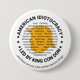 Bóton Redondo 7.62cm Democracia Americana