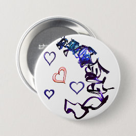 Bóton Redondo 7.62cm Desencadear meu Crachá cardíaco