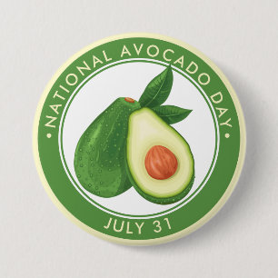 Bóton Redondo 7.62cm Dia Nacional do Avocado