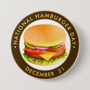 Bóton Redondo 7.62cm Dia Nacional do Hamburger