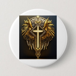 Bóton Redondo 7.62cm Diamond Faith LLC - Elegância e Grace