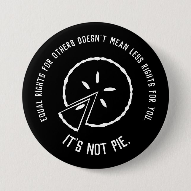 Bóton Redondo 7.62cm Direitos iguais - Não é empada (Frente)