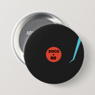 Bóton Redondo 7.62cm Disco 80