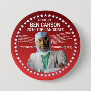 Bóton Redondo 7.62cm Doutor Ben Carson