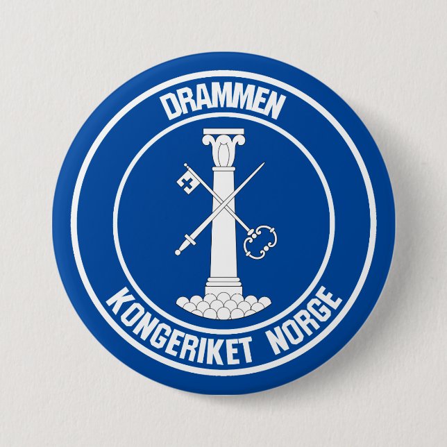 Bóton Redondo 7.62cm Drammes Round Emblem (Frente)