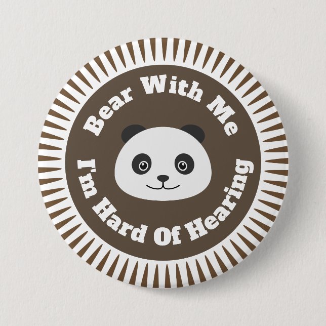 Bóton Redondo 7.62cm Duro auditivo (Frente)