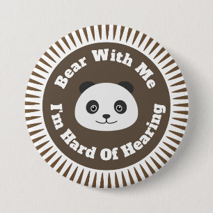 Bóton Redondo 7.62cm Duro da audição